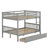 Versatile Bunk Bed System With Storage Compartments, Secure Ladder Access, And Dual-Bed Conversion Capability-53570680