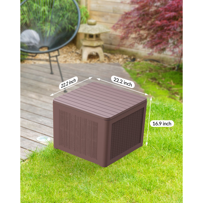 Latitude Run® Plastic Bin, Brown