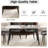 62.99" Modern Artificial Stone White Pandora Curved Edge Metal Leg Dining Table-Can Accommodate 6 People(Dining Table Only)-496989660