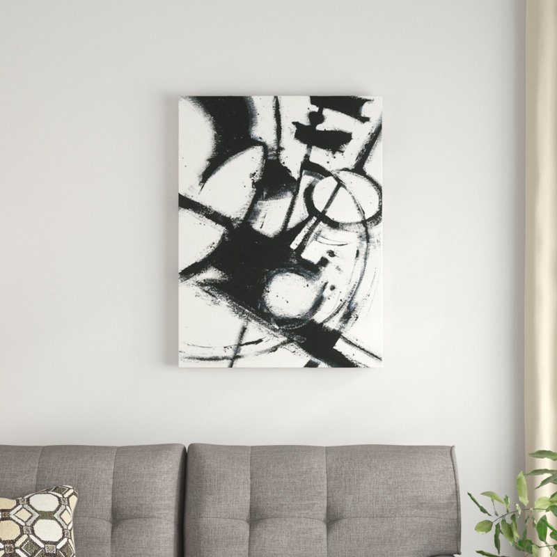 Expression abstraite II - impression, H 12 po x l 8 po x P 0,75 po, Toile tendue