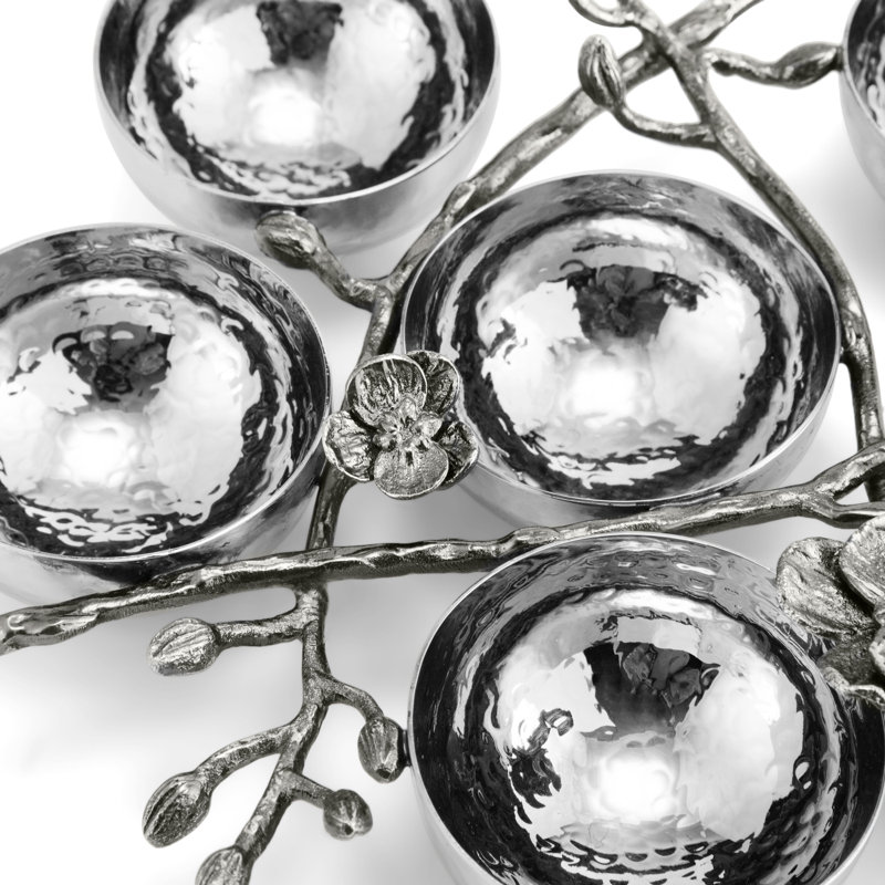 Orchid Seder Plate, Black