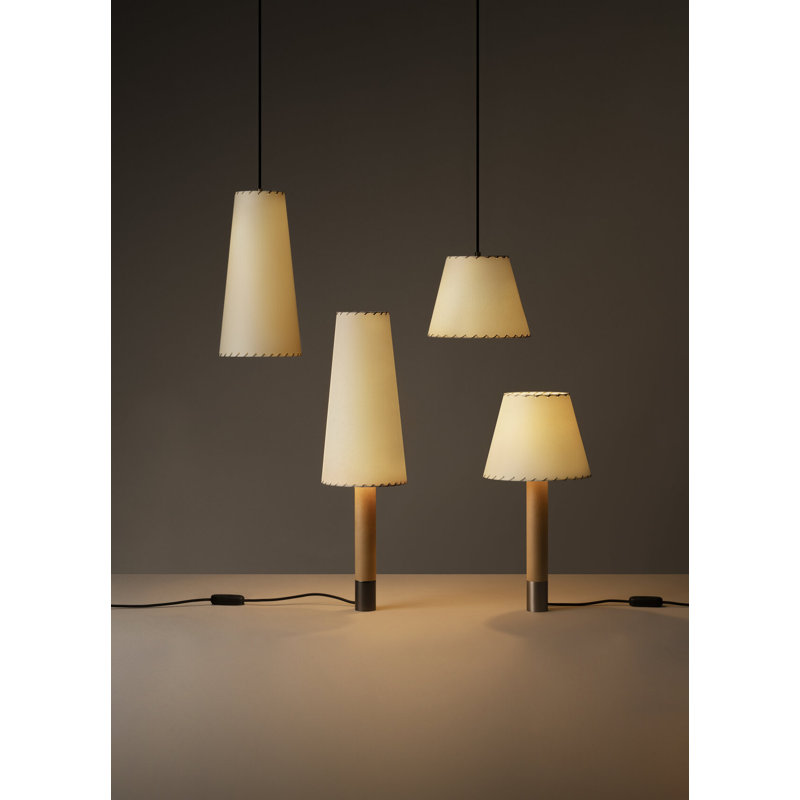 PT1, 1 Light, Satin Nickel/Black, 125.9" H x 9.8" W x 9.8" D