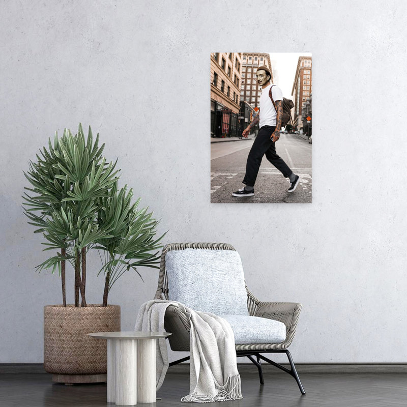 Art contemporain contemporain abstrait, art urbain, H 24 po x l 16 po