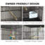 Cage à oiseaux double empilable avec support Pawhut