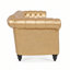 Canapé Chesterfield 3 places avec accoudoirs roulés