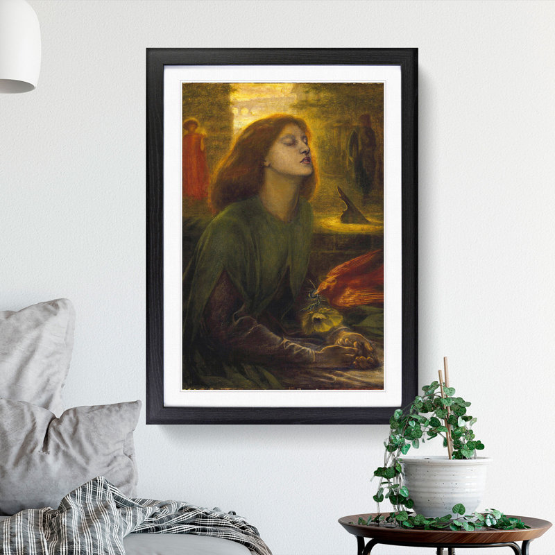 Beata Beatrix by Dante Gabriel Rossetti - Framed Print, 48cm H x 36cm W x 2cm D, Black Framed