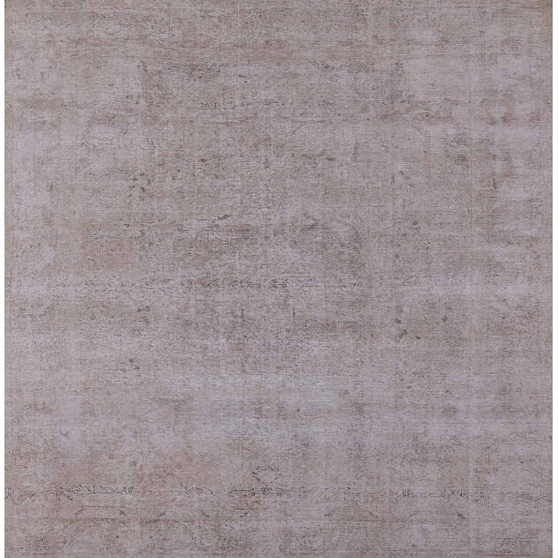 Tapis gris Seema, Carré 3 pis