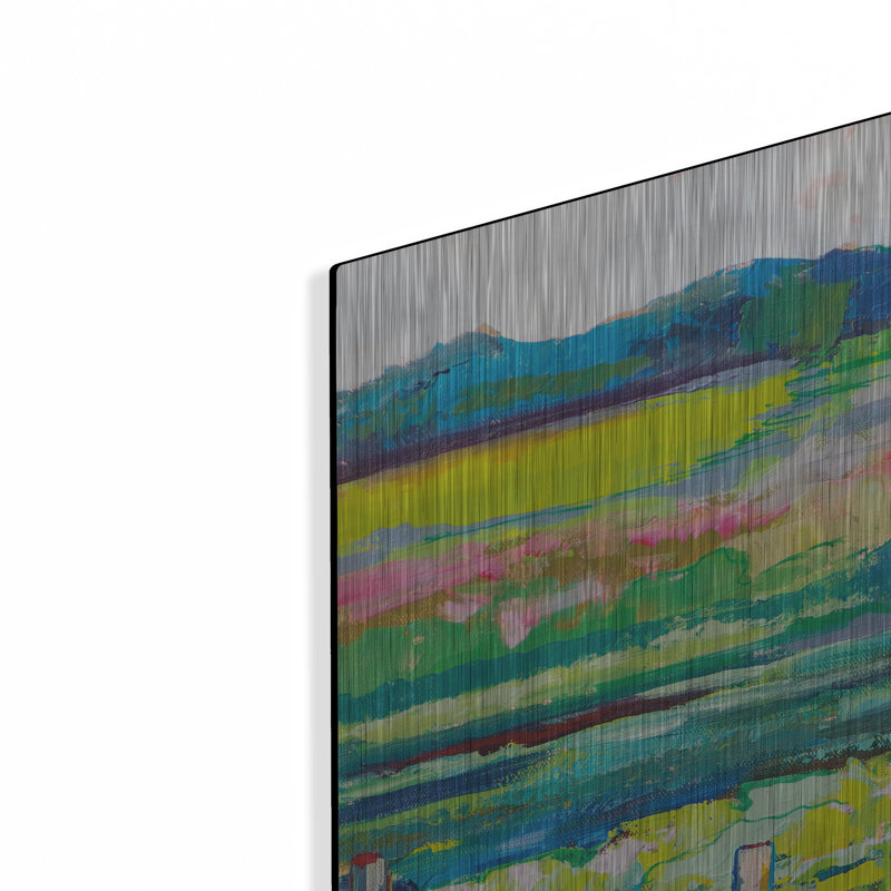 Red Barrel Studio® «All In A Row» par Jeanette Vertentes, art mural en métal, H 36 po x l 36 po
