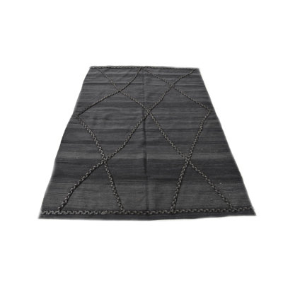 Tapis gris graphite 4 x 6 Pinkerton