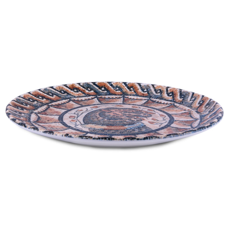 Ancient Mosaic Jaguar Porcelain Serving Plate