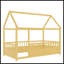 Twin Size Floor Wooden Bed-1502329043