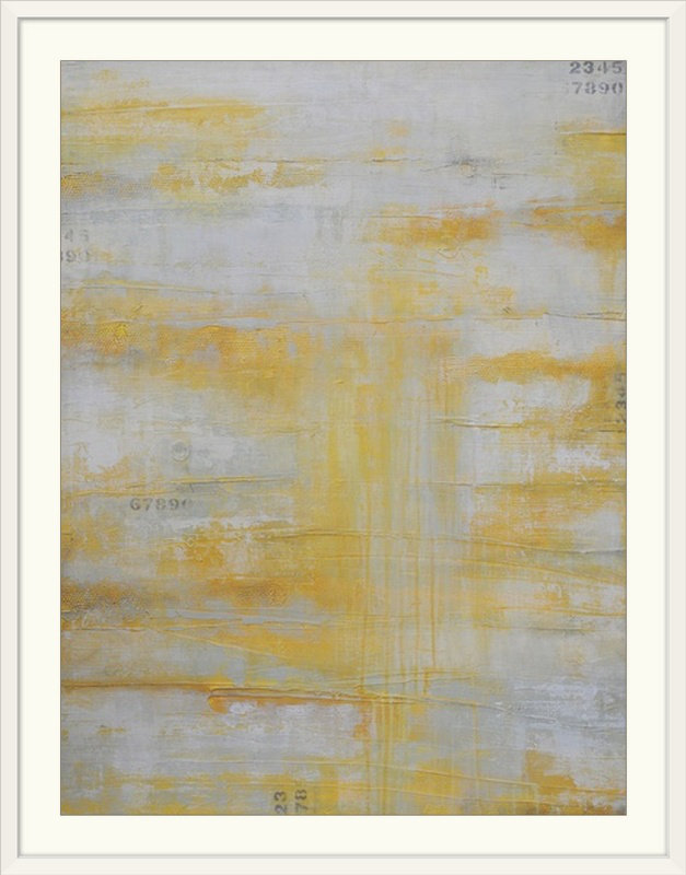 «Break of Noon» par Frisco, impression, H 24 po x l 20 po x P 1 po, Cadre blanc