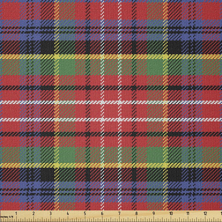 Green Plaid Fabric by Yard Dark Green and Red Tartan Fabric by Yards  Christmas Fabric for Upholstery, Sewing Project, Drapery, Furniture -   Canada