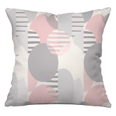  Abstract Shapes Cool Reversible Throw Pillow