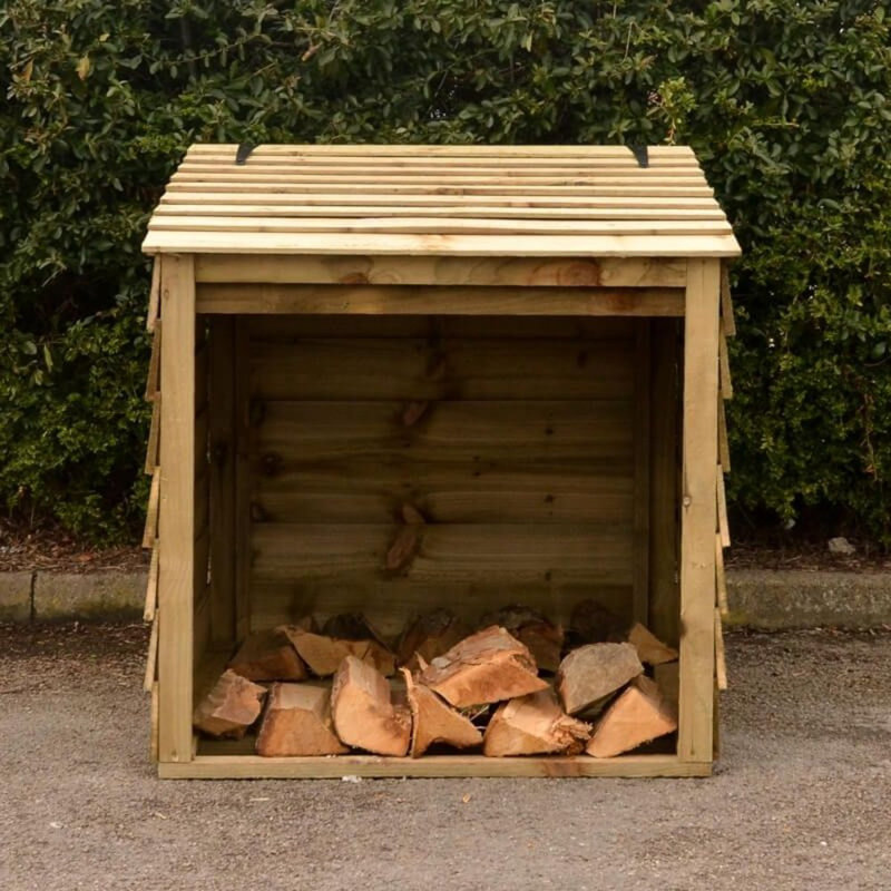 600cm W x 580.64cm D Wood Log Store