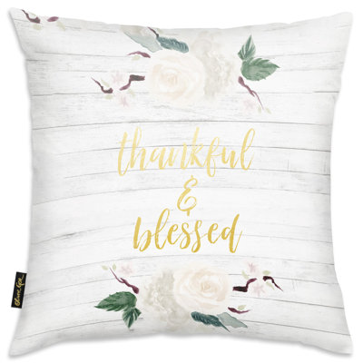 Floral Reversible Throw Pillow