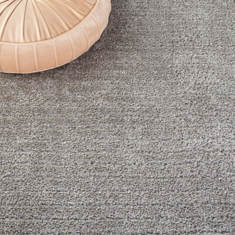 Tahoe Shag 651 Area Rug In Grey, Round 6'7"