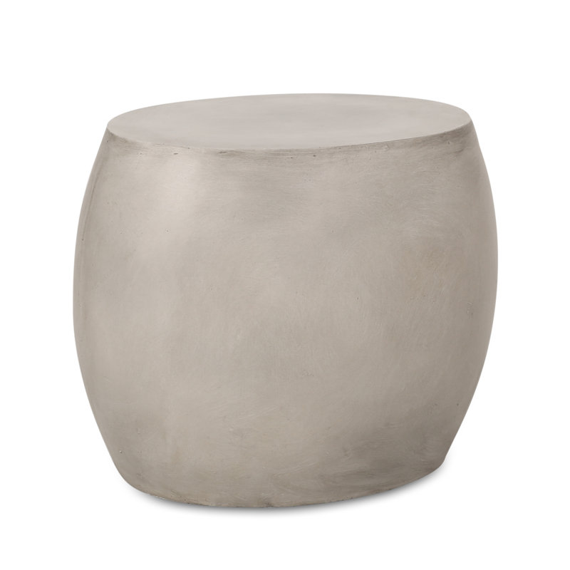 Table d'appoint d'extérieur en béton léger