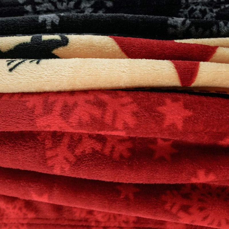 Jeté de Noël flocon de neige super doux pour chambre à coucher, salon, printemps, vacances, enfants, bébés, adultes et cadeaux décoratifs