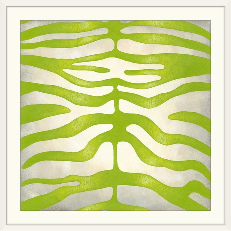 « iii » chariklia zarris, impression Vibrant Zebra, H 20" x l 20" x P 1", Cadre blanc