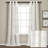 Farmhouse Textured Sheer Sheer Curtain Pair-1765970270-1876083377