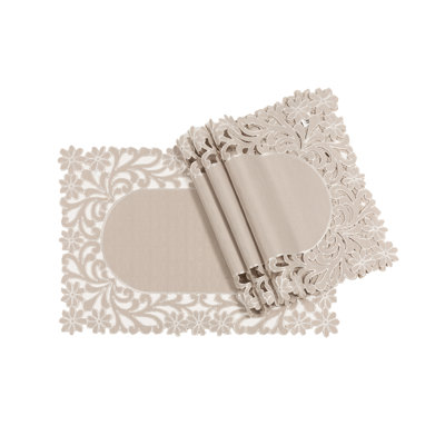 Polyester Embroidered Rectangle Placemat