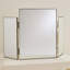 Tri-Fold Vanity Mirror-Nickel