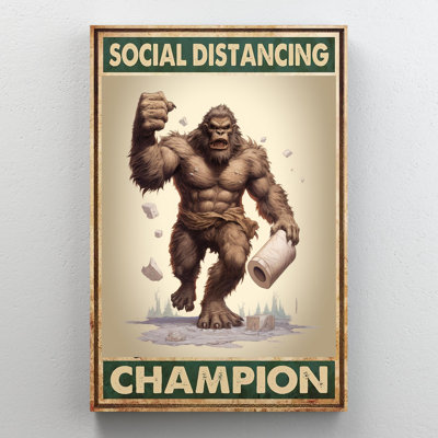 Lakendria Bigfoot avec champion du papier hygiénique