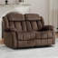 Ensemble 2 pièces de salon inclinable manuel en microfibre moderne-451339623-451339621