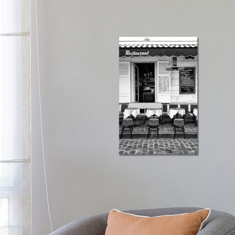 French Restaurant by Philippe Hugonnard - Wrapped Canvas Print, 66.04 cm H x 45.72 cm W x 3.175 cm D
