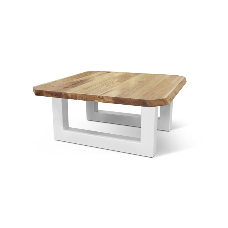 Maxima Solid Oak Square Coffee Table with Natural Grain