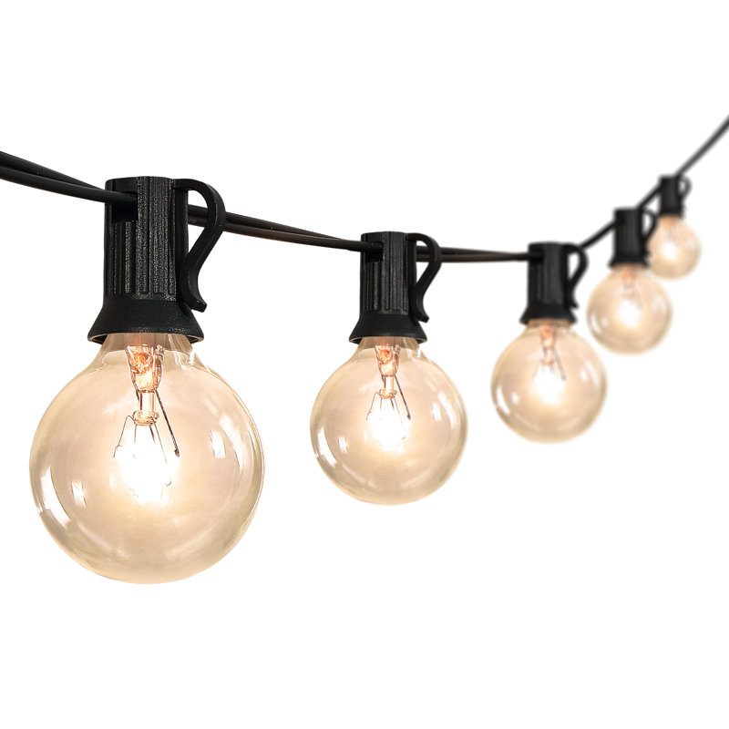 Outdoor 25 - Bulb 25'' Plug-in Globe String Light