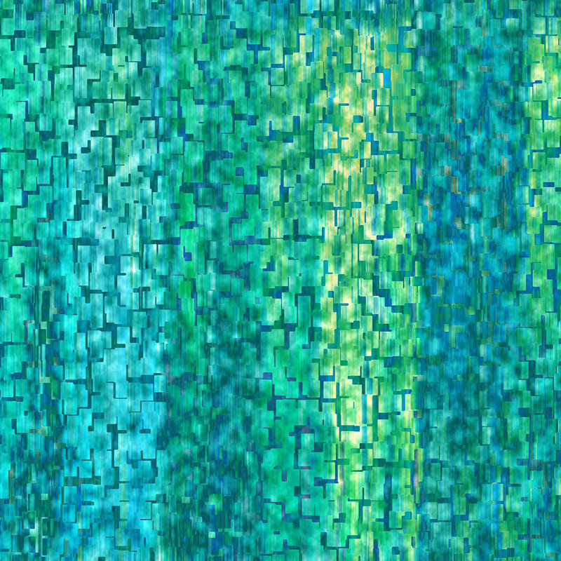 Ensemble de housse de couette simple DiaNoche en microfibre par Ruth Palmer - Turquoise abstrait