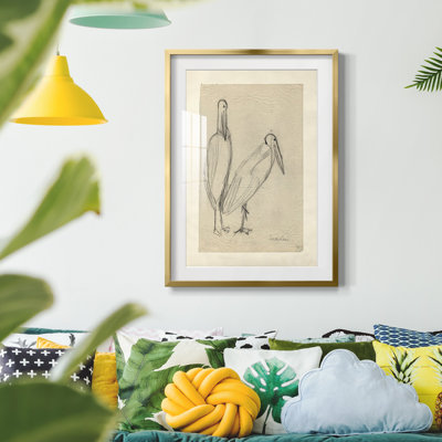 Vintage Sketch CIII -Framed Print