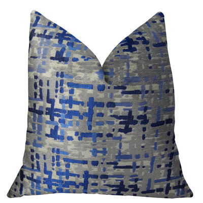Coussin de luxe à carreaux tissé à la main Tierra monte