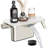 Bathroom Sink Faucet - 4 Inch Vanity With Storage Platform, 2 Hole With Pop-up Drain Stopper, Solid Basin-114472078