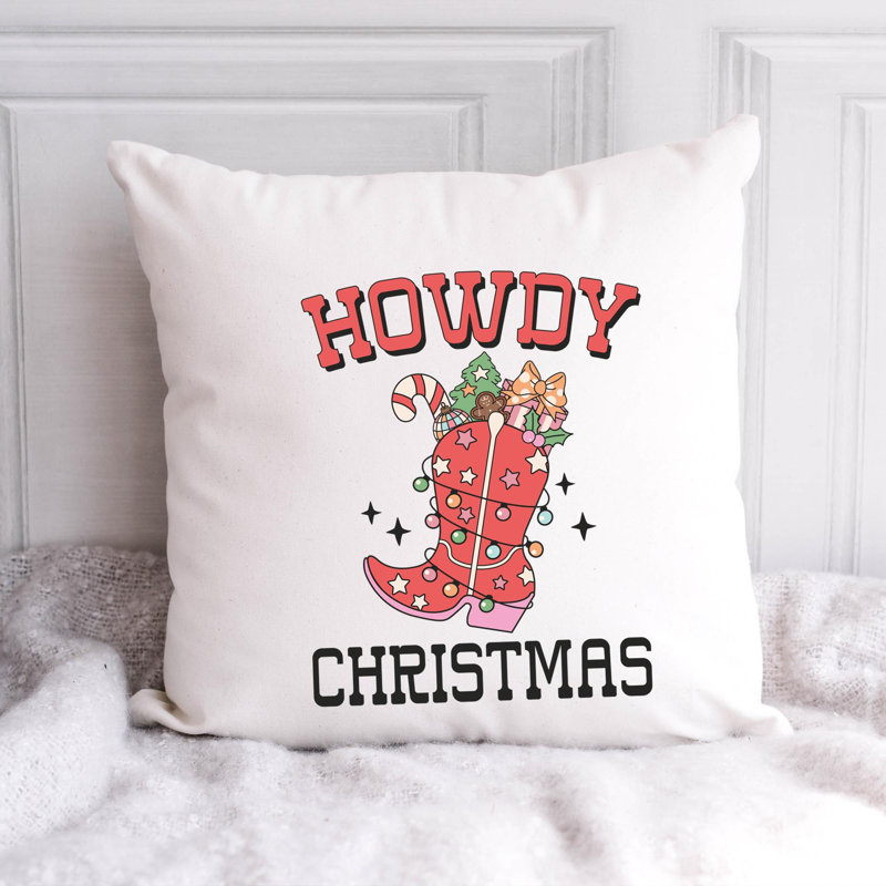 Christmas_17 Polyester/Polyester Blend Reversible Throw Pillow, 20" x 20"