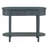 Elegant Retro Console Table With Curved Design & Smooth Glaze-1706548426