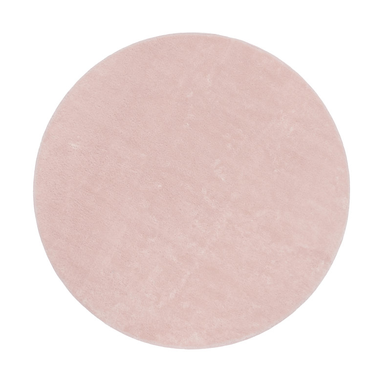 Anarely Shaggy Rug in Pink, Round 5'2"