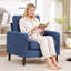 Upholstered Swivel Armchair-273118191