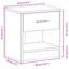 39cm W Manufactured Wood Bedside Table