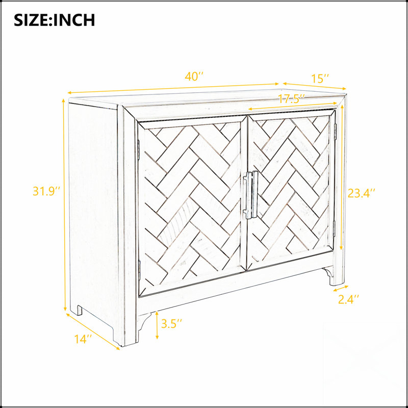 Armoires modernes de 40 po avec portes au design unique et 1 tablette réglable, parfaites pour des solutions de rangement élégantes dans n'importe quelle pièce.