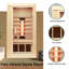 Marlow Home Co. Alayana 1 - Person Bluetooth Compatible FAR Infrared Sauna with Remote Control in Hemlock