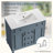 36" Freestanding Bathroom Vanity With Sink, 2 Drawers, 2 Door Organizers