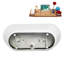 Baignoire autoportante 66 "avec drain interne Streamline-101310175