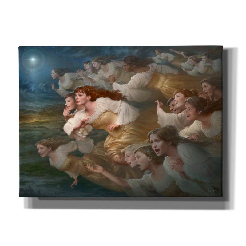 «The Herald Angels» par Howard Lyon, art mural sur toile, L 54 po x H 40 po x P 1,5 po