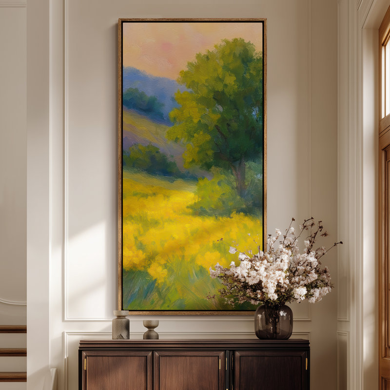 Grande toile murale encadrée - 60 po x 20 po, 60 po x 30 po, H 60 po x l 30 po, Natural