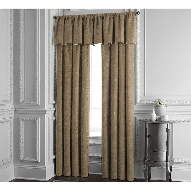 Panneau de draperie Chestnut Park, L 50 po x L 144 po, Doré