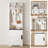 Farmhouse 3-in-1 Hall Tree w/Shoe Storage Bench & 6 Hooks, Entryway Furniture Mudroom Bench with Storage and Hooks, Standing Coat Rack for Entryway Bedroom-380923256