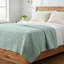 Jeté matelassé surdimensionné couleur écume de mer 60 x 70 pouces